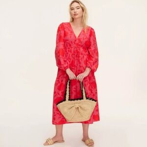 KATE SPADE x TARGET Raffia Bow Tote Bag Woven Natural Black Boho Romantic Vacay